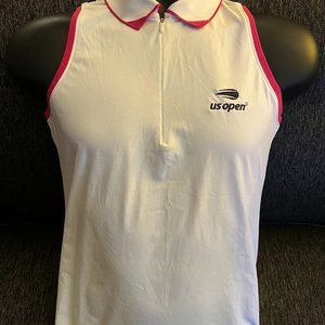 US Open Tennis Women's Peter Millar Collar Polo Size Small